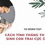 Bảng Tính Sinh Con Trai Năm 2023